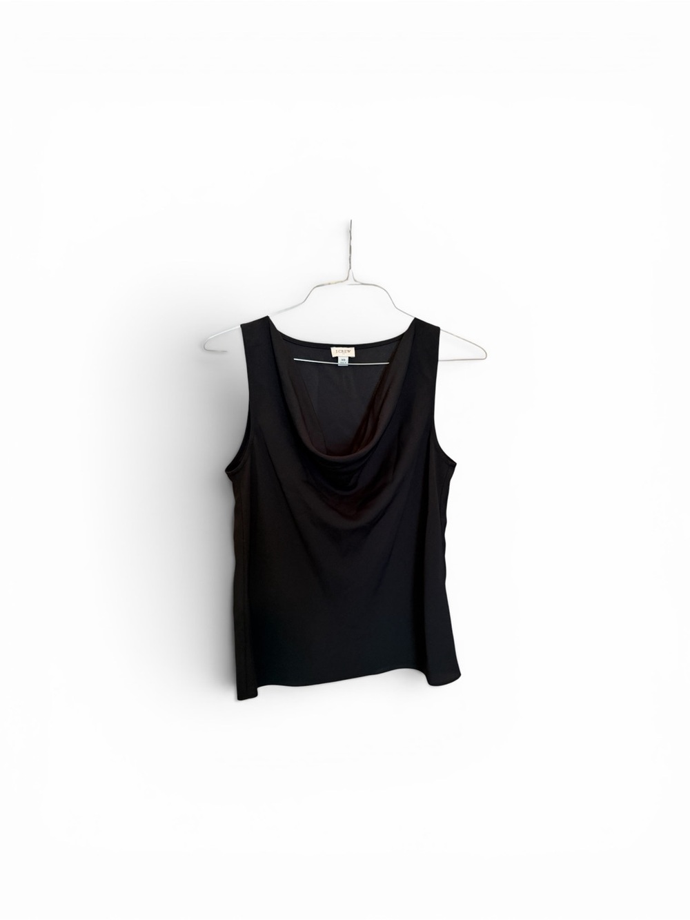 J. Crew Black Cowl Neck Sleeveless Tank